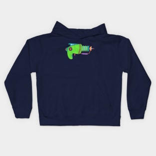 Green Alien Pistol Kids Hoodie